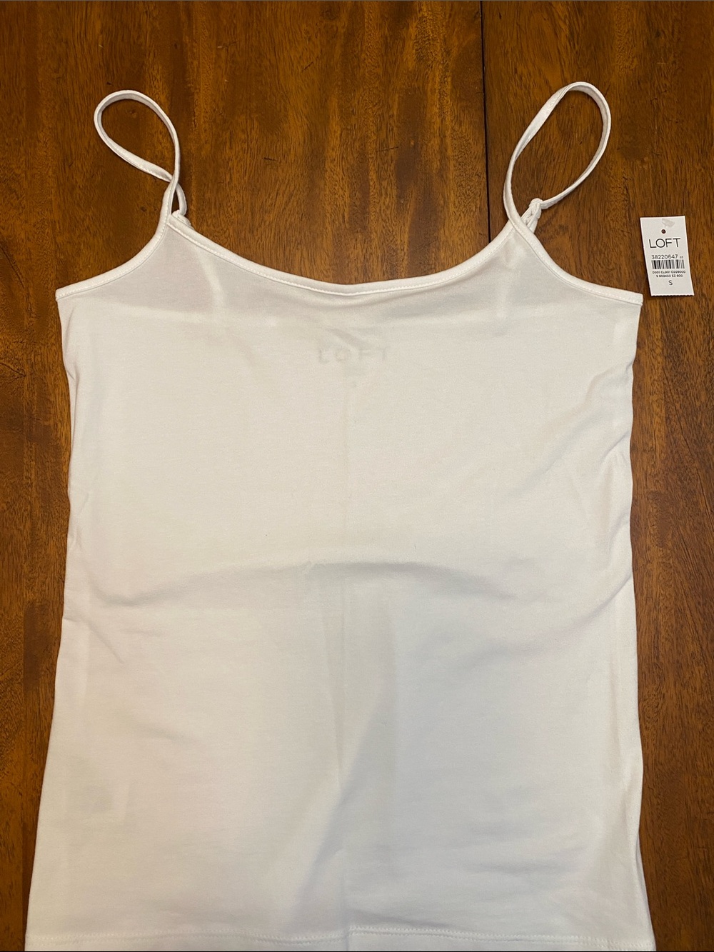 Loft white cotton camisole